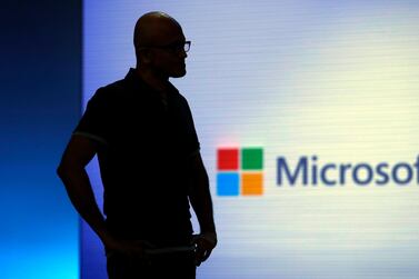 Microsoft chief executive Satya Nadella addresses the company's annual conference for software developers in Seattle. The company is in discussions to buy TikTok's US business. AP