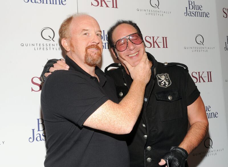 Comedians Louis C.K., left, and Andrew Dice Clay attend the premiere of Sony Pictures Classics' "Blue Jasmine" hosted by SK-II and Quintessentially Lifestyle at the Museum of Modern Art on Monday, July 22, 2013, in New York. (Photo by Evan Agostini/Invision/AP) *** Local Caption ***  NY Premiere Of Blue Jasmine.JPEG-01a71.jpg