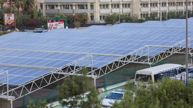 Solar panels in Beirut, Lebanon. Photo: Lebanese Center for Energy Conservation