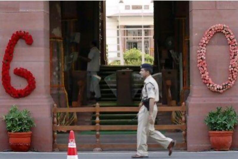 The Indian parliament turned 60 years old yesterday amid reports that the body loses large amounts of working time to disruptions by members.