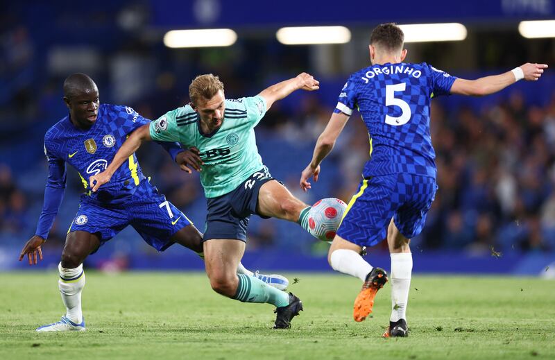 Kiernan Dewsbury-Hall 7 - Worked hard to stifle Chelsea’s creativity and supply to Lukaku and didn’t stop running. Played his part in a well drilled midfield. Getty Images