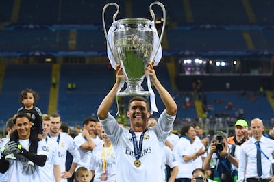 Cristiano Ronaldo won the Champions League four times with Real Madrid. AFP