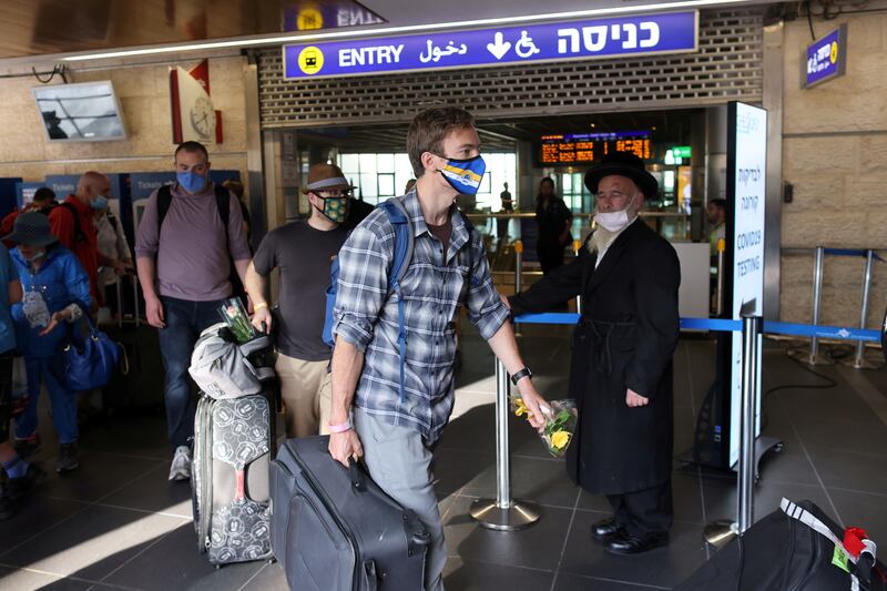 Tourists arrive at Ben Gurion International Airport, 20 kilometres south-east of Tel Aviv. Reuters