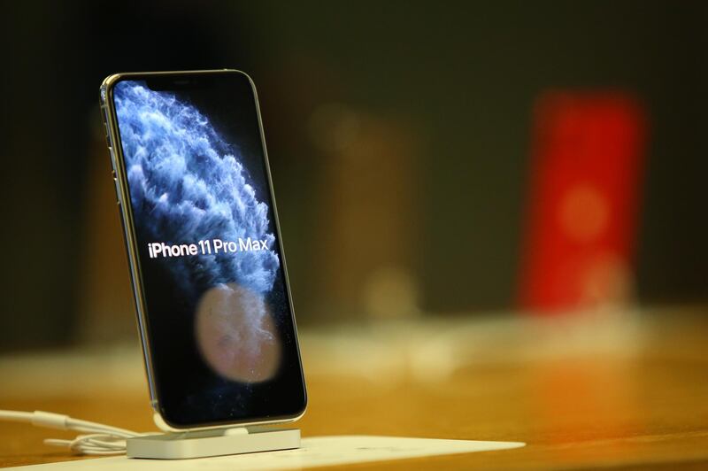 The latest iPhone models are on display at Apple Store in Sydney. Getty Images