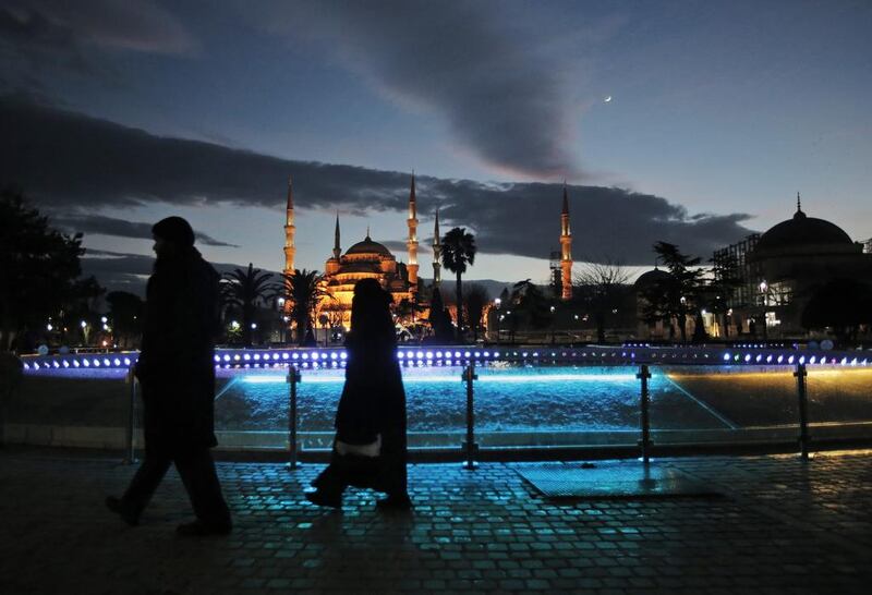 The Blue Mosque in the historical Sultanahmet district of Istanbul. AP