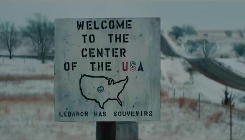 A still from Jeep's 2021 Super Bowl advert shows the tiny US town of Lebanon, Kansas. Jeep