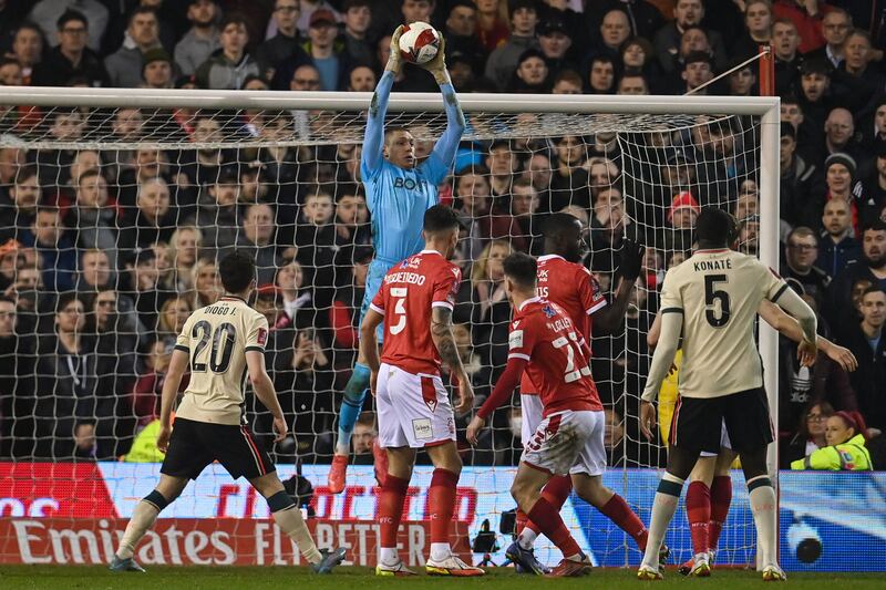 NOTTINGHAM FOREST RATINGS: Ethan Horvath – 6. The American made a fine save from Firmino when the striker looked certain to score. He might have been sharper off his line for the goal. AFP