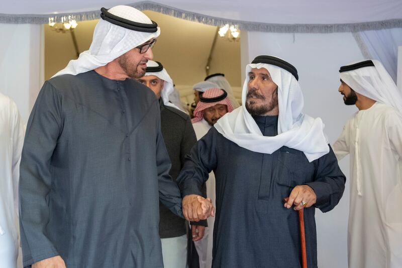 Sheikh Mohamed commended Col Mohamed Al Mansouri's service and dedication to his country and its people.