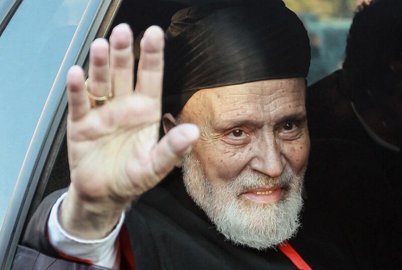 epa07564277 An undated handout photo made available by photographer of Lebanese forces shows the Former Patriarch Cardinal Mar Nasrallah Boutros Sfeir, in Beirut, Lebanon. Former Lebanese Maronite Patriarch Cardinal Nasrallah Sfeir died on 12 May 2019 at the age of 98 after days of intensive medical care. Sfeir, during his tenure, took positions against Syria's years of interference in the country's affairs, a statement issued by the council of bishops in September 2000 calling for Syria to withdraw its 30,000 troops from the country marked a turning point in Lebanese opposition to Damascus' hegemony. Syrian troops intervening in Lebanon's civil war first entered the country in 1976, as they withdrew after ex-Premier Rafik Hariri's assassination in February 2005.  EPA/ALDO AYOUB HANDOUT  HANDOUT EDITORIAL USE ONLY/NO SALES