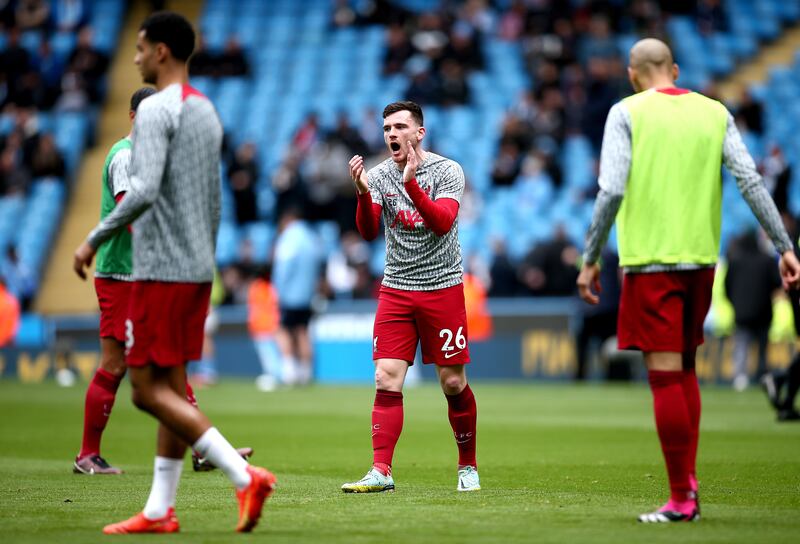 Andy Robertson - 5. Created Liverpool’s first chance with a cross that Salah failed to take advantage of. Struggled to deal with the double threat of Mahrez and De Bruyne on the right flank. Could have responded a lot earlier in the build-up to City’s second goal but he was indecisive. EPA