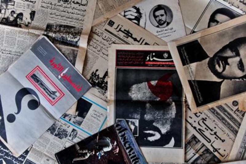 Photographs and newspaper clippings and documents are part of the history of Fouad Shemali.