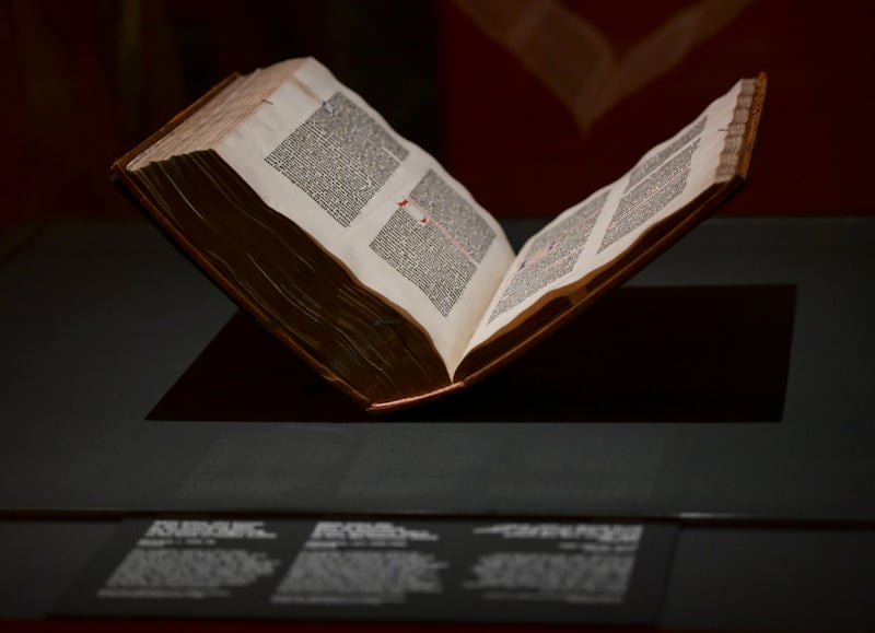 Biblia latina, also known as the Gutenberg Bible Old Testament, Germany c. 1455-56