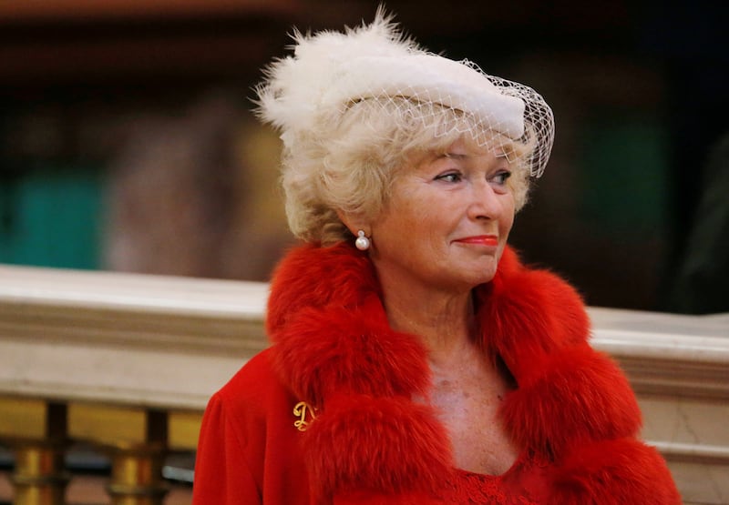 A member of Russia's Federation Council Lyudmila Narusova attends the wedding ceremony