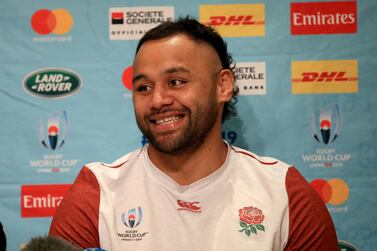 Billy Vunipola speaks to the media during a press conference ahead of the 2019 Rugby World Cup final. PA