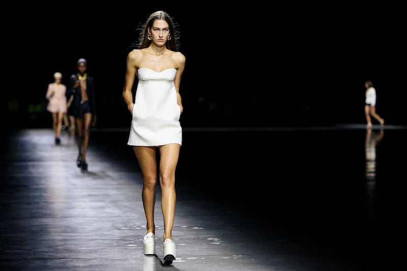 The latest collection was a far cry from the previous director's more-is-more approach. Reuters