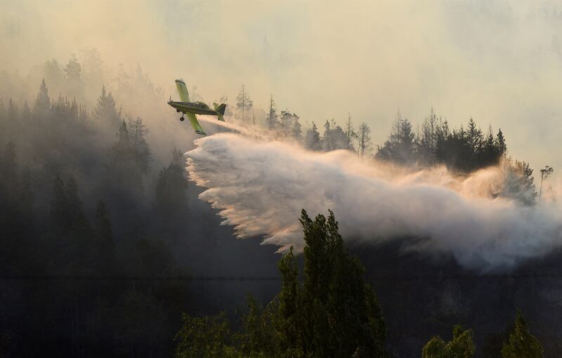 A wildfire has now been controlled by fire brigades and rainfall in El Bolson, Neuquen province, Argentina. Reuters
