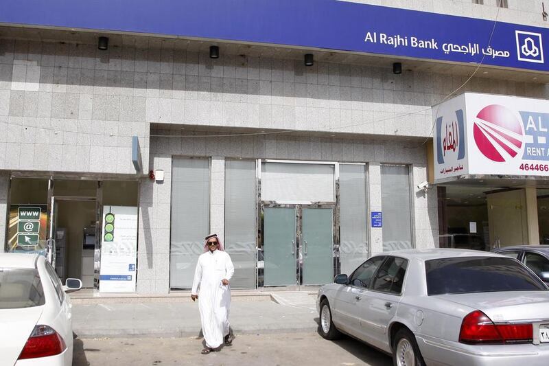 The net foreign inflows into the Middle East and North African (Mena) stocks climbed to the $1bn (Dh3.67bn) in January, the highest level of investments into listed equities. Al Rajhi Bank was the top investment pick. Ahmed Yosri / The National