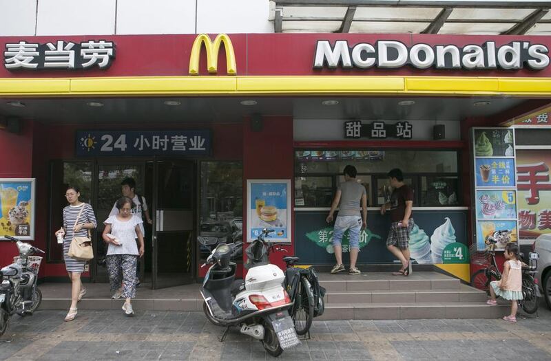 A McDonald's branch in Beijing, China. The US company has received bids for its China and Hong Kong stores. Rolex Dela Pena/EPA