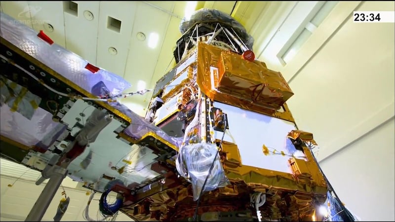 UAE's latest satellite Falcon Eye 2 launched into space early Wednesday morning from the Guiana Space Centre in France