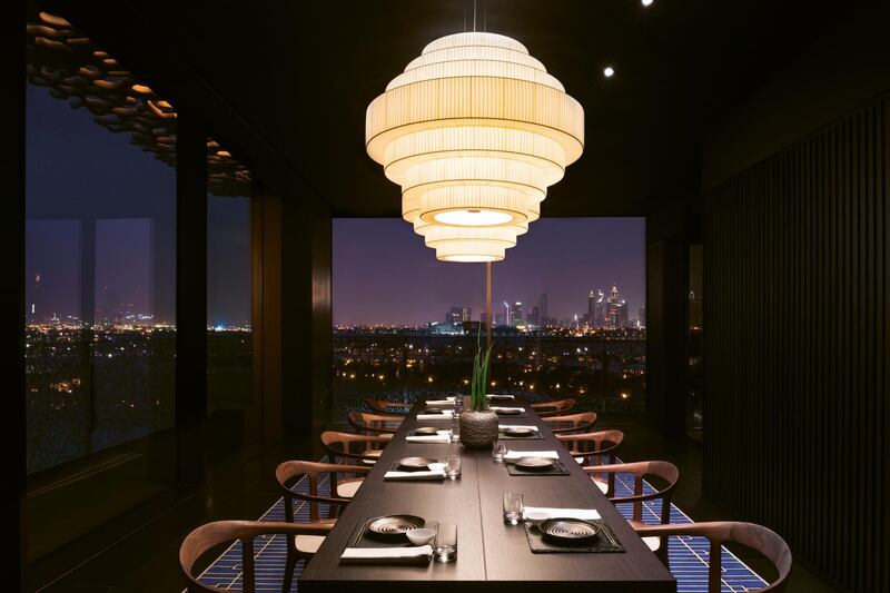 Hoseki, the hotel's Japanese eatery, has just nine seats. Bulgari Resort Dubai 