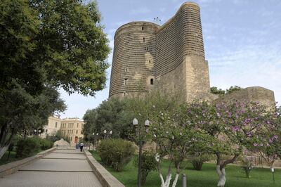 The Maiden Tower forms part of the historic Old Town of Baku, Azerbaijan, 12 August 2009. The Walled City of Baku with the Shirvanshah's Palace and Maiden Tower was listed as UNESCO World Heritage Site in 2000. Photo: Ronald Wittek (Newscom TagID: dpaphotos186747)     [Photo via Newscom]