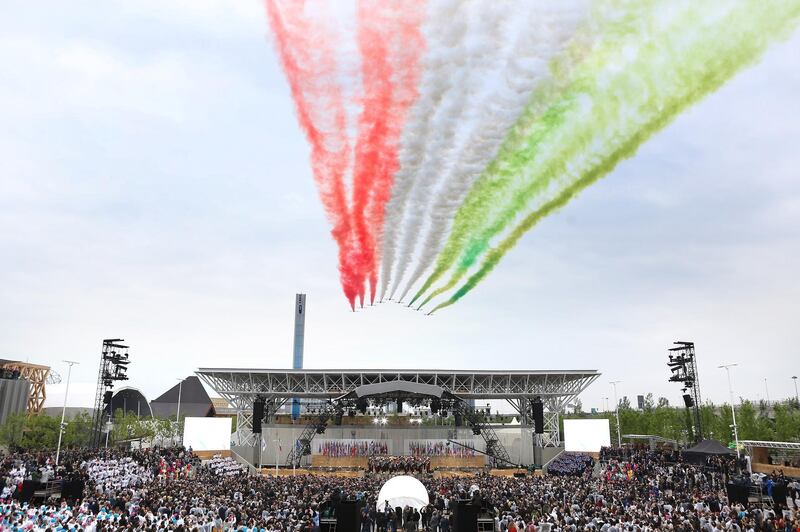 MILAN, ITALY - MAY 01:  A general view of atmosphere during the Opening Ceremony - Expo 2015 at Fiera Milano Rho on May 1, 2015 in Milan, Italy.  (Photo by Vincenzo Lombardo/Getty Images)