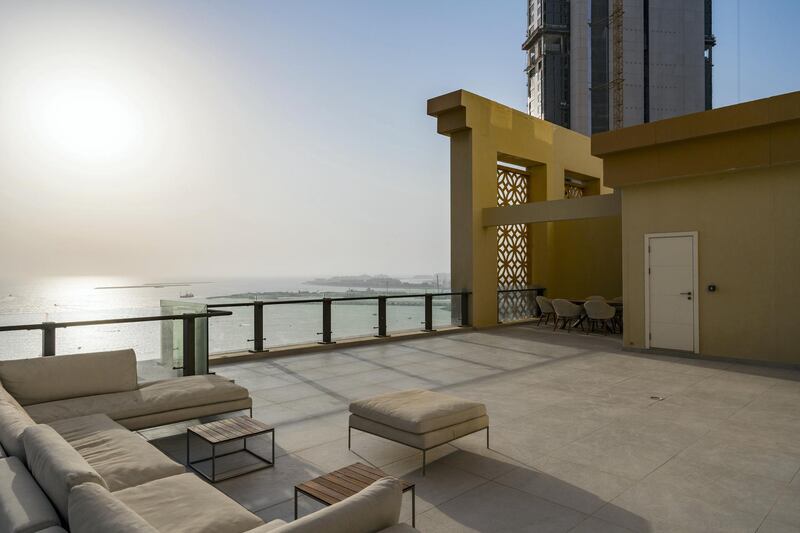 The terrace is big enough for a tea party. Courtesy LuxuryProperty.com