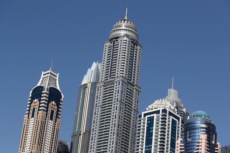Skyscrapers in Dubai Marina. Chris Whiteoak / The National