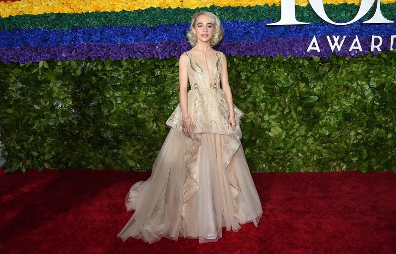 Sophia Anne Caruso arrives at the 73rd annual Tony Awards at Radio City Music Hall on June 9, 2019. AP