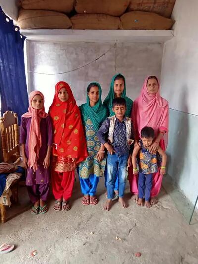 Haidar Ali's five daughters and two sons depended on his work as a welder in Qatar. Now their future is uncertain, as he faces permanent disability. Photo supplied by family.