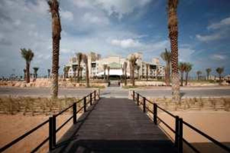 ABU DHABI, UNITED ARAB EMIRATES - November 6, 2008: Desert Island Resort and Spa on Sir Bani Yas Island in the Western Region of Abu Dhabi. ( Ryan Carter / The National ) *** Local Caption ***  RC005-SirBaniYas.JPGRC005-SirBaniYas.JPG