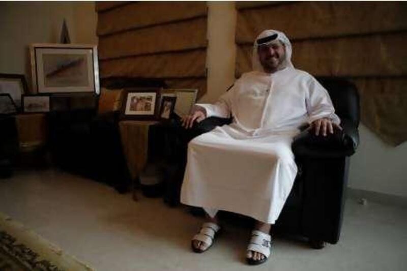 United Arab Emirates - Dubai - July 27th, 2010:  Mansoor Al Mansoori in his home in Dubai.  (Galen Clarke/The National)