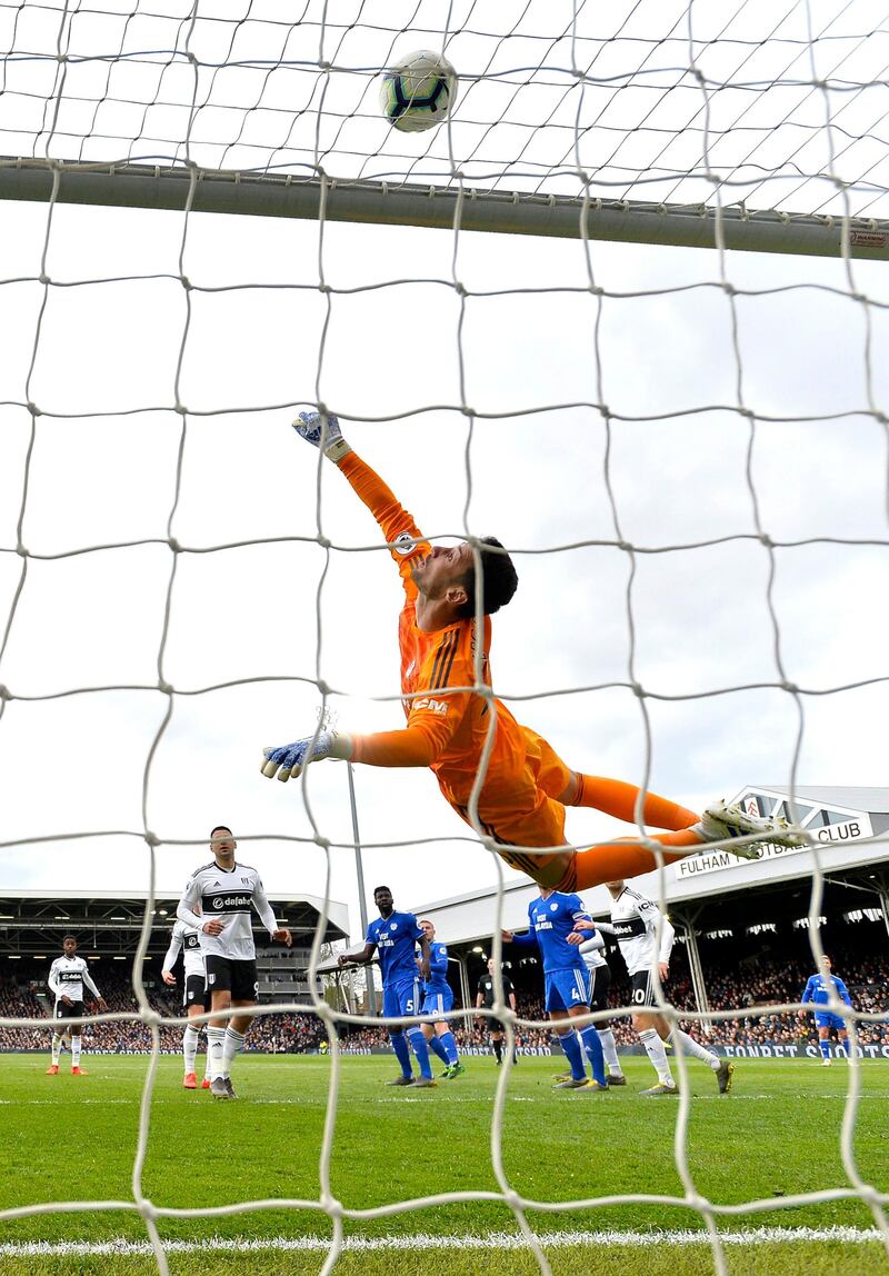 Goalkeeper: Sergio Rico (Fulham) – Made a string of saves to help secure Fulham’s third consecutive win. If Cardiff go down, it will be partly because of him. Getty Images