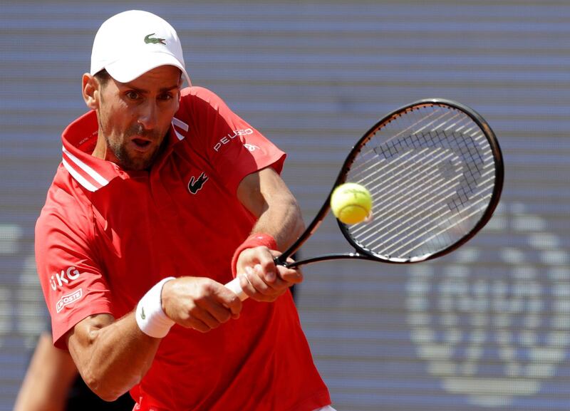 Novak Djokovic defeated  Alex Molcan 6-4, 6-3 in Belgrade. EPA