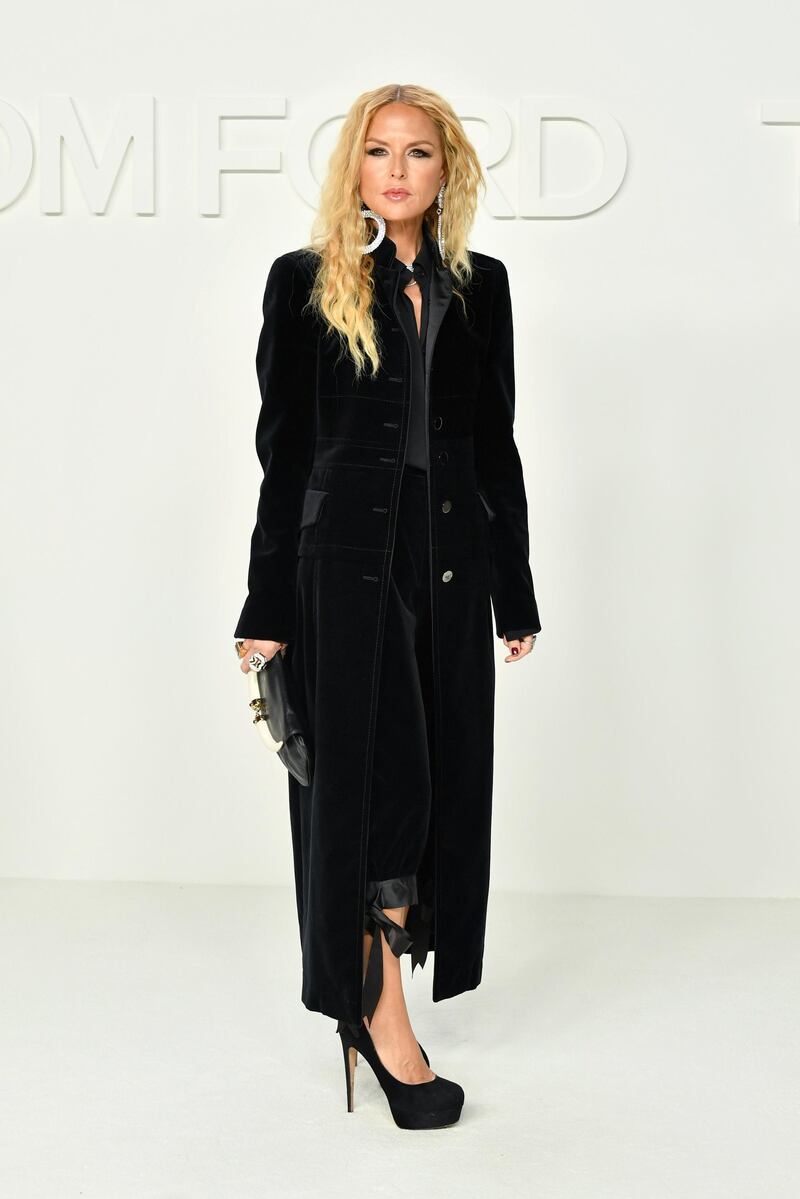 Rachel Zoe attends the Tom Ford show during New York Fashion Week on February 7, 2020, in Los Angeles. AFP