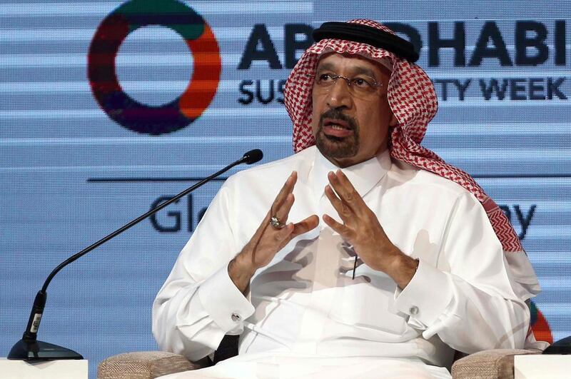 Khalid Al Falih said the first bids for the renewable energy goal would be launching in the next few weeks. AFP