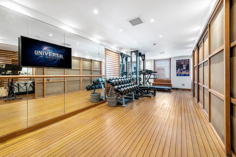 The property also has a fitness suite with gym, steam room, sauna and bathroom.