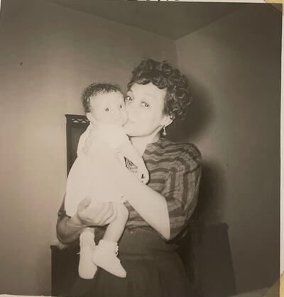 Lois Mitchell holding her son John when he was 10 weeks old. Photo: Mitchell family
