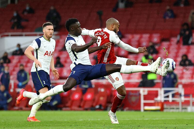 Davinson Sanchez - 7: A strong presence during the waves of Arsenal attacks early on, particularly via a number of headed clearances. Perhaps unlucky to have been penalised when Lacazette had missed his kick for the penalty. Getty