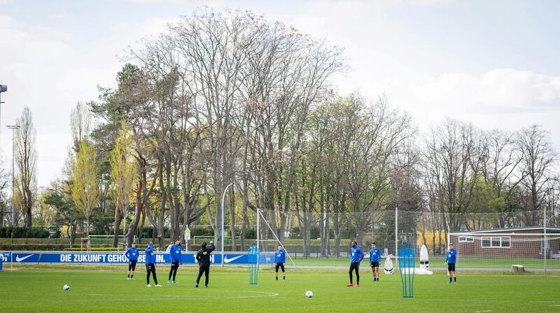 General view during training.