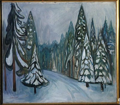 'New Snow' (1900-01) by Edvard Munch. Courtesy of the Munch Museum