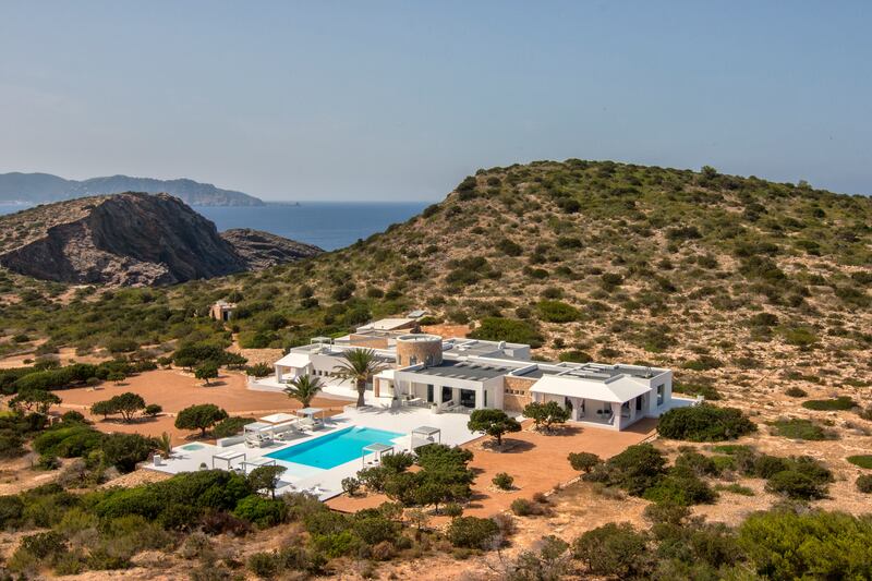 The five-bedroom villa sits in the centre of the island. Courtesy Sotheby's International Realty