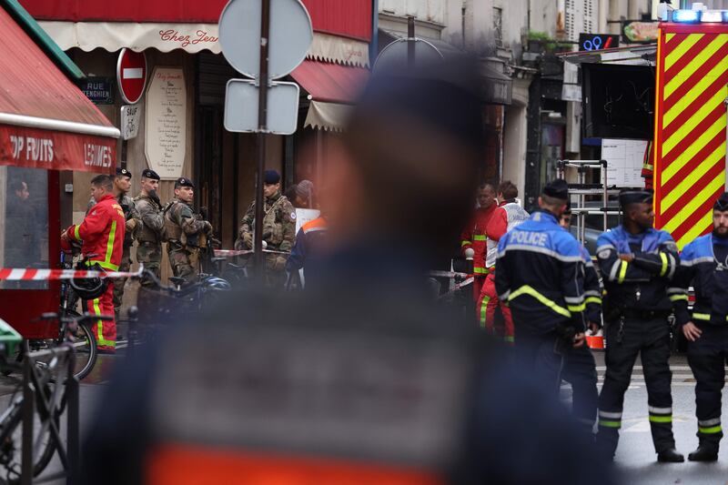 Police, firefighters and troops patrol the area. AFP