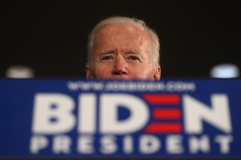 U.S. Democratic presidential candidate former Vice President Joe Biden holds a campaign stop in Dubuque, Iowa, U.S. April 30, 2019.  REUTERS/Jonathan Ernst