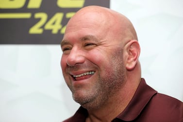 UFC president Dana White is excited ahead of UFC Fight Island. Chris Whiteoak / The National