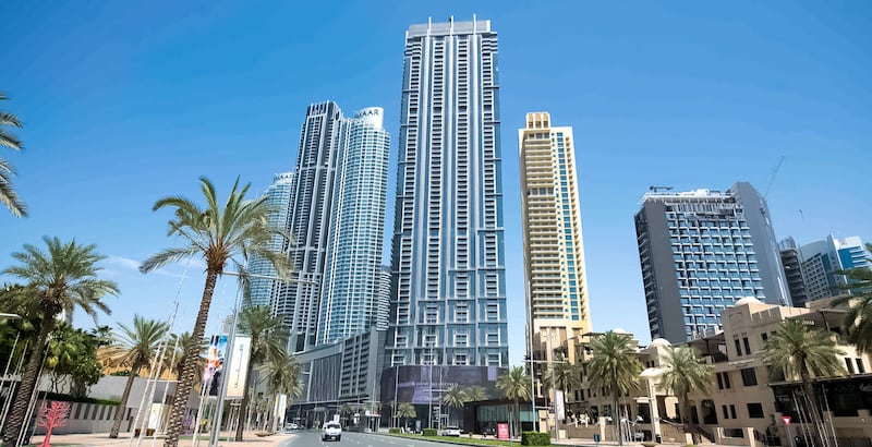 Apartment prices in Downtown Dubai fell 14.9 per cent in November year-on-year, according to ValuStrat. Courtesy of Emaar