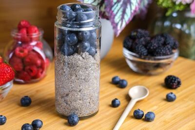 Chia and berry breakfast from Be More Keto 