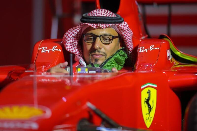 Prince Khalid Bin Sultan Al Faisal, President of the Saudi Automobile and Motorcycle Federation.