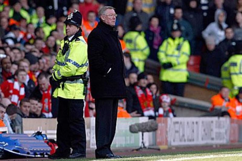 Sir Alex Ferguson, the Manchester United manager, has used his club's ability to overcome minor setbacks with emphatic wins to silence the masses, but a recent string of losses have left him speechless. Tim Hales / AP Photo