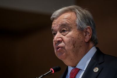 UN Secretary General Antonio Guterres told the Non-Aligned Movement summit in Uganda on Saturday that the right of the Palestinian people to build their own state 'must be recognised by all'. EPA